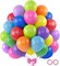 120pcs Rainbow Balloons 12 Inch Colorful Latex Balloon Garland Arch Kit